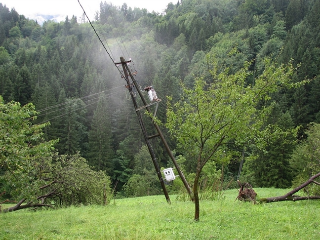 Poškodbe omrežja na območju Elektro Celje