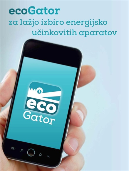 Mobilna aplikacija ecoGator pomočnik pri nakupu energijsko varčnih aparatov