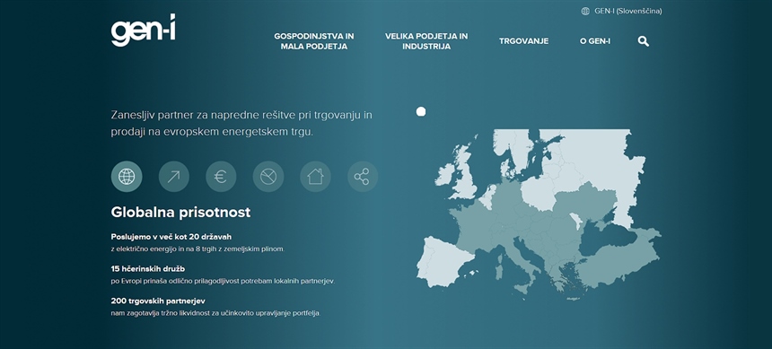 Prenovljena spletna stran družbe GEN-I