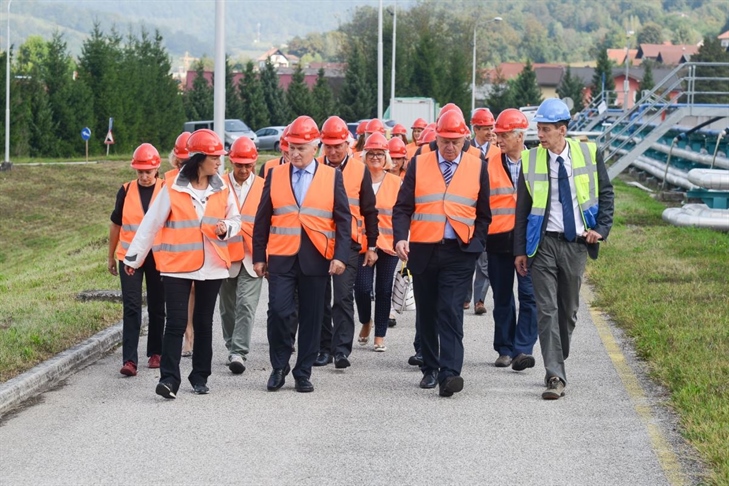 Minister Počivalšek na obisku v TE Brestanica 