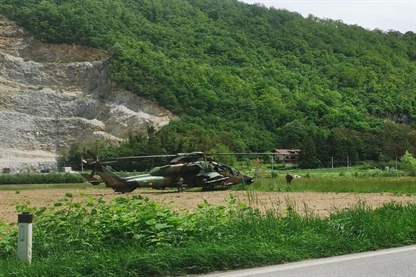 Med vojaško vajo poškodovan Elesov daljnovod