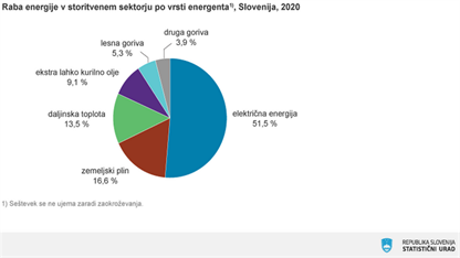 V storitvenem sektorju glavni energetski vir elektrika