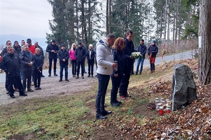 Spominska slovesnost ob obletnici žledoloma